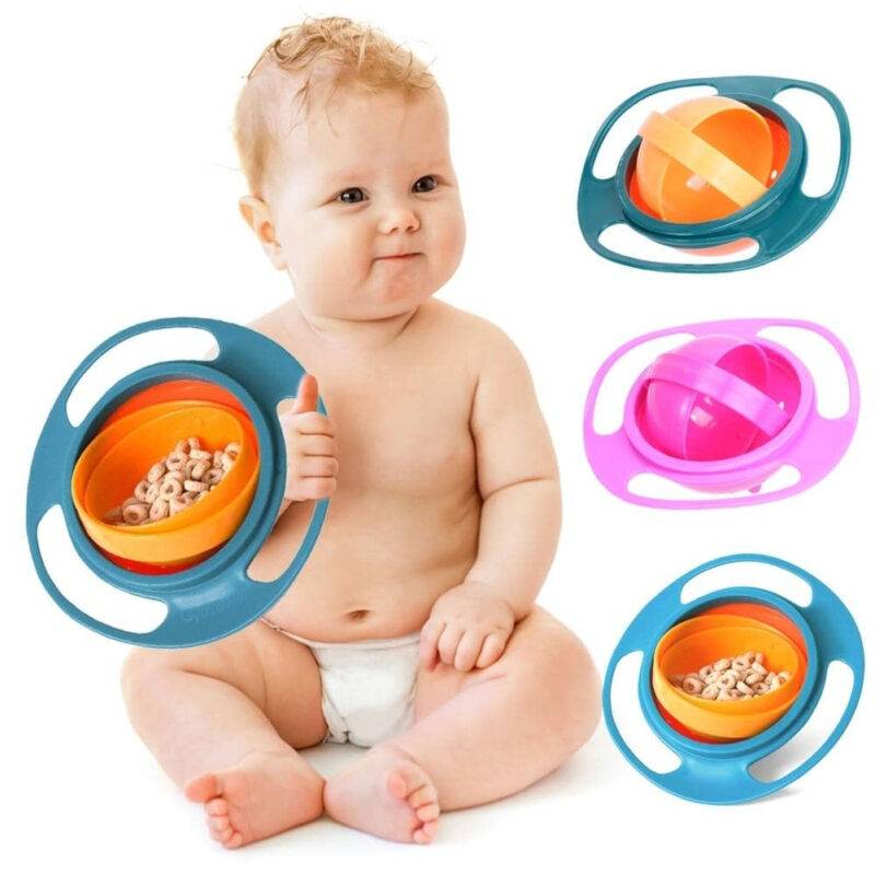 360-Degree Rotating Baby Bowl Best Sellers Kids & Babies cb5feb1b7314637725a2e7: Blue|Green|Pink
