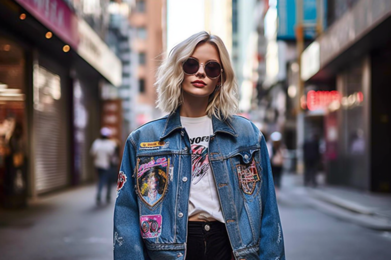 Embrace Your Quirky Style with the Cute But Psycho Ladies Denim Jacket