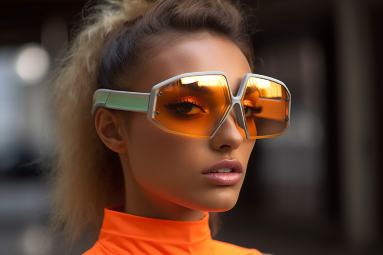 Embrace Futuristic Style with Black Smoke Rimless Flat Top Sunglasses